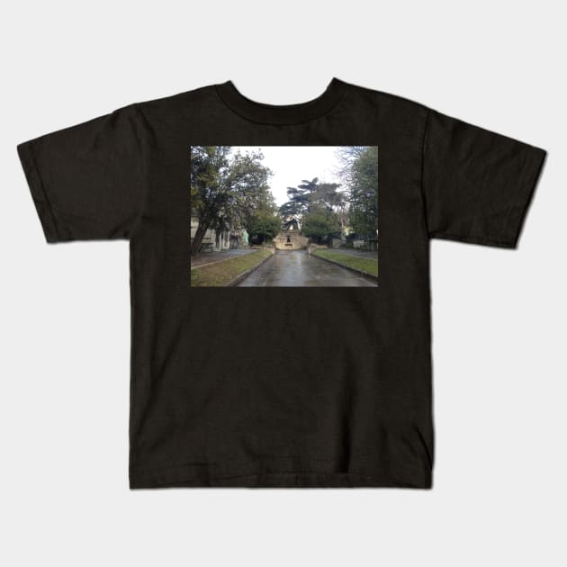 Pere Lachaise Cemetery Kids T-Shirt by ThatBird